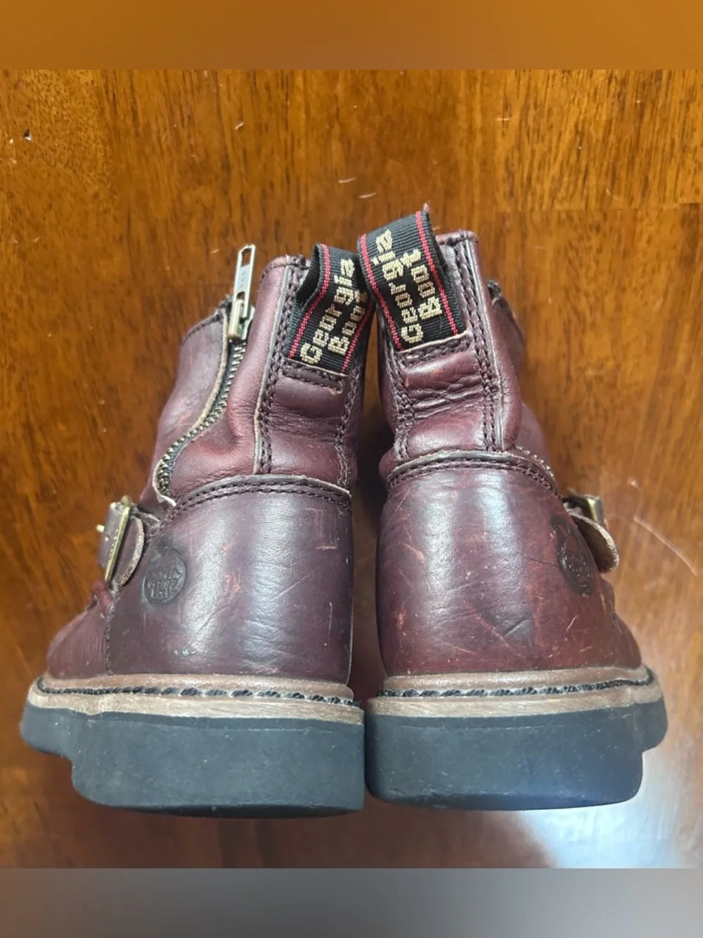Georgia Kids Side Zip Wellington Boots Size 10M